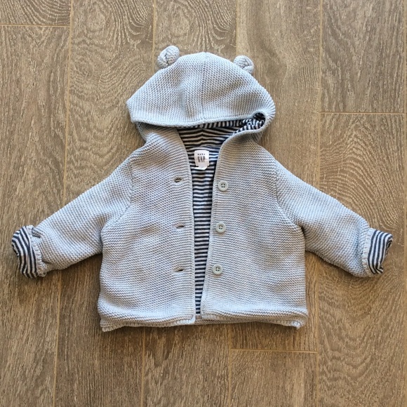 Baby Gap lined bear cardigan - Picture 1 of 4